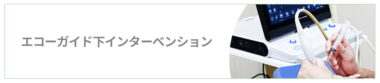 エコーガイド下インターベンション