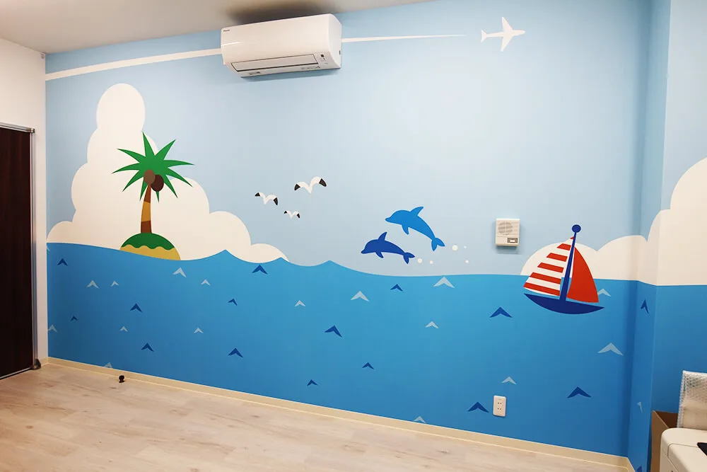 レントゲン室：室内壁紙