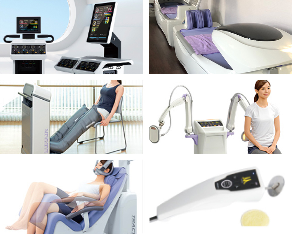 多種多様なリハビリ機器