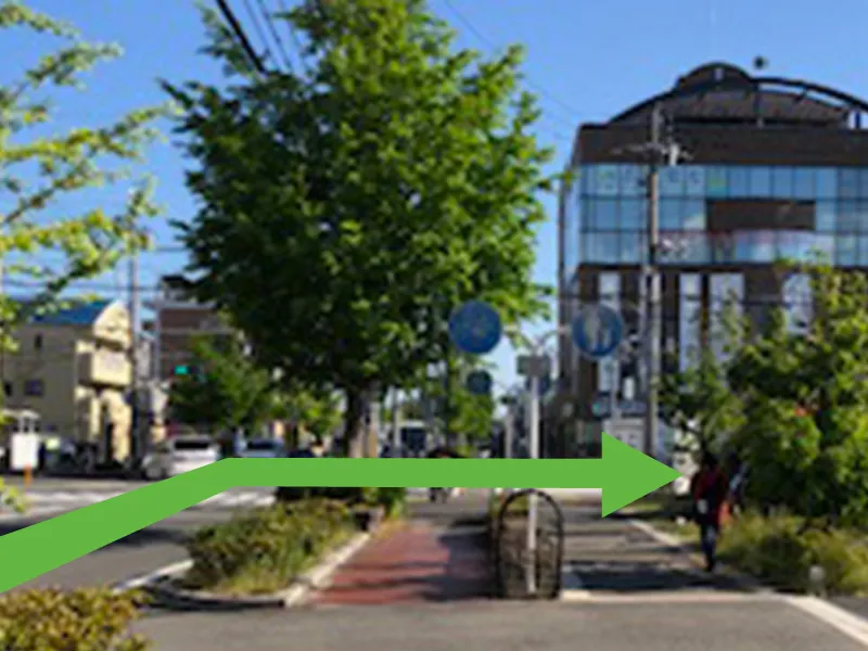 『タイムズ』『三井のリパーク』からのルート1